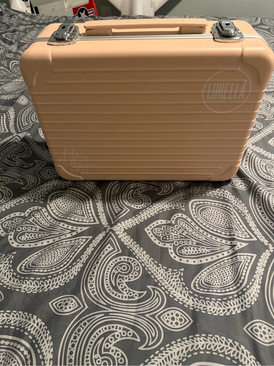 lurella Other - Makeup Train Case - Blush Pink Portable Cosmetic Organizer